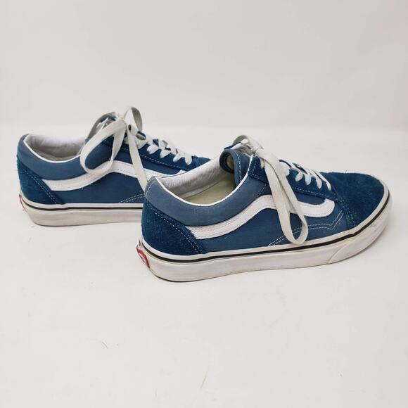 Vans Suede Sneaker Lace Up Shoe Teal - 6 - Picture 5 of 6